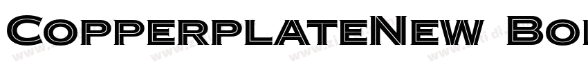 CopperplateNew BoldM字体转换